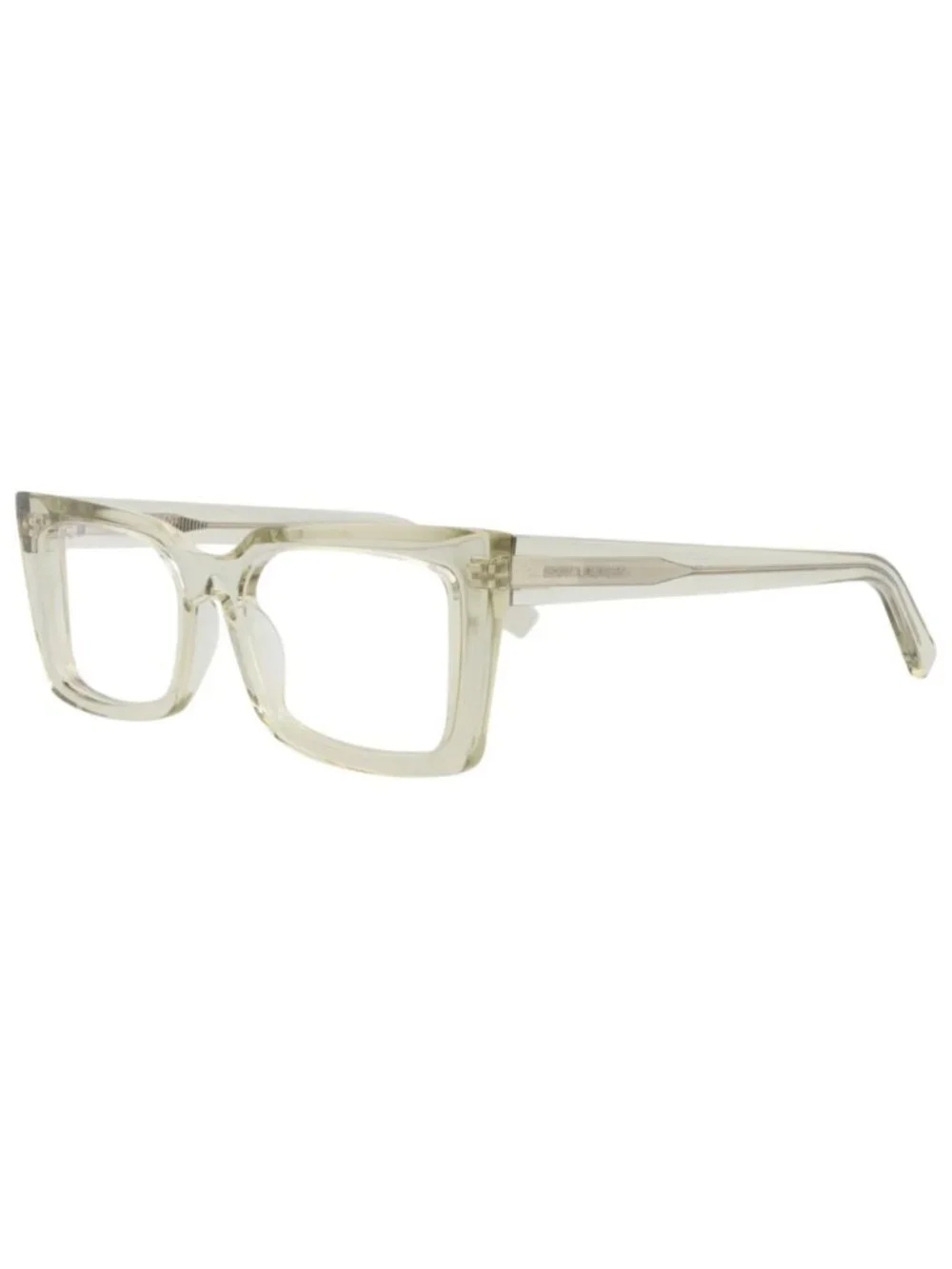 New Saint Laurent Women's Eyeglasses Cat Eye Acetate Frame Green Green